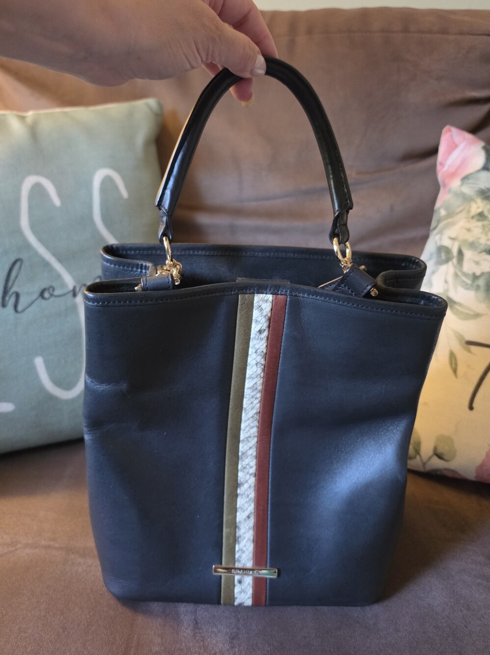 Brahmin North South Tote In Black